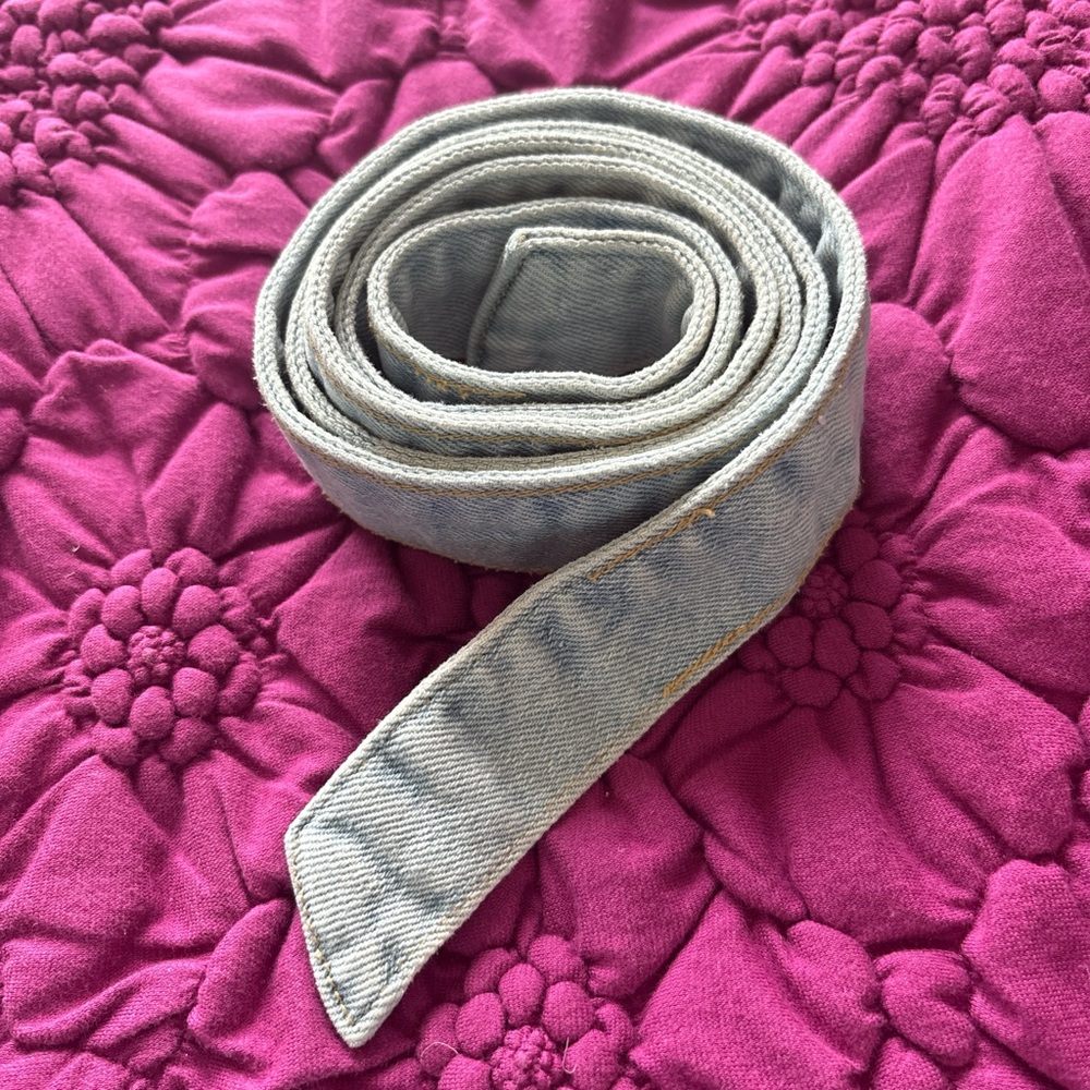 Light Blue Denim Belt